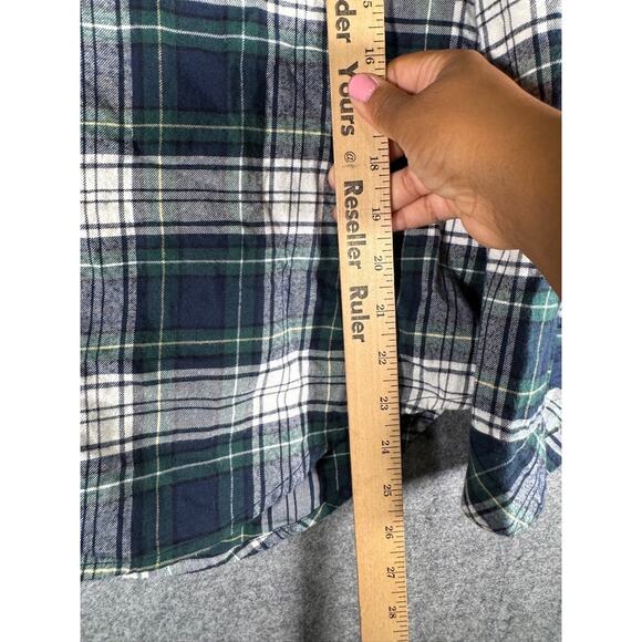 Pendleton Shirt Women Large Green Plaid Button Down Flannel Outdoor Hiking - Picture 5 of 7
